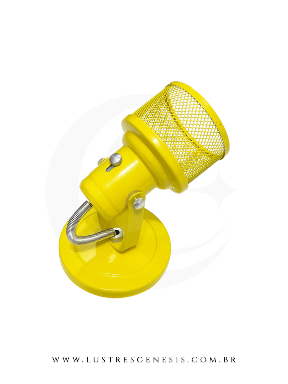 Arandela Spot Vidro Simples Colorido para parede interna e externa, com design moderno e acabamento em vidro fosco.